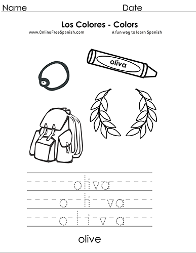 COLORS, Coloring Pages in Spanish - COLORES, hojas para colorear - Classful