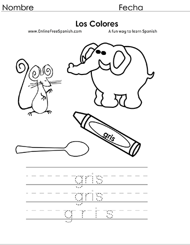 COLORS, Coloring Pages in Spanish - COLORES, hojas para colorear - Classful