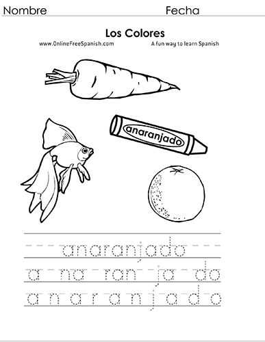 COLORS, Coloring Pages in Spanish - COLORES, hojas para colorear - Classful