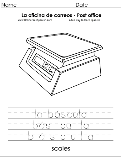  - La Oficina de correos - The Post office - Páginas para  Colorear - Coloring Pages